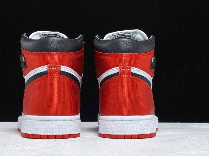 Rep Husky Retro Black 1 Satin Toe High Jordan CD0461-016 Air 0814